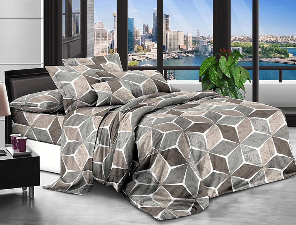 Евро набор постельного белья 200*220 из поликотона №206474 Черешенка™