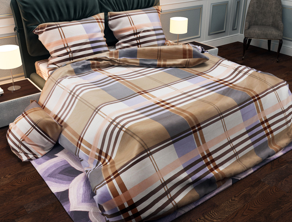 Семейный набор хлопкового постельного белья из Бязи "Gold" №157984 Черешенка™