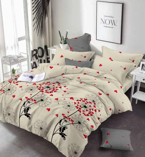 Ткань для постельного белья Бязь "Gold" Lux GL17260beige