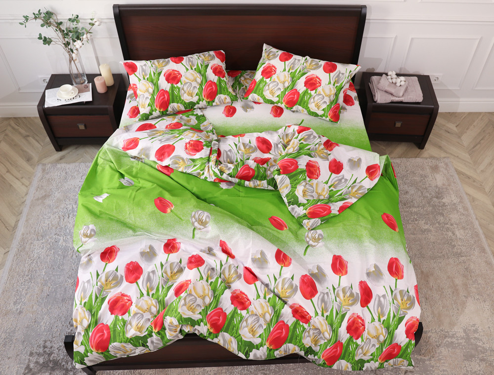 Полуторный набор постельного белья 150*220 из Бязи "Gold" №157019 Черешенка™