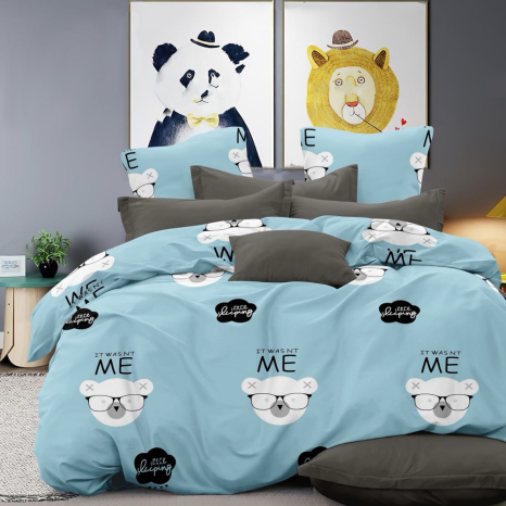 Тканина для постільної білизни Бязь "Gold" Lux дитяча GLB288blue