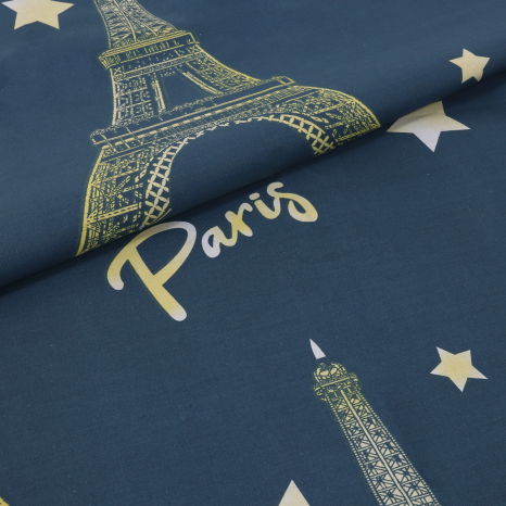 Ткань для постельного белья Бязь "Gold" Lux GL3698blue