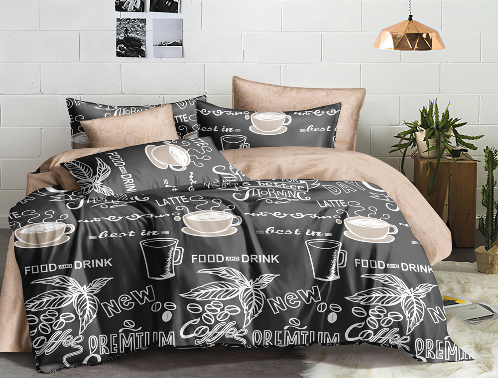 Сімейний набір постільної білизни із Сатину №1099AB Черешенка™
