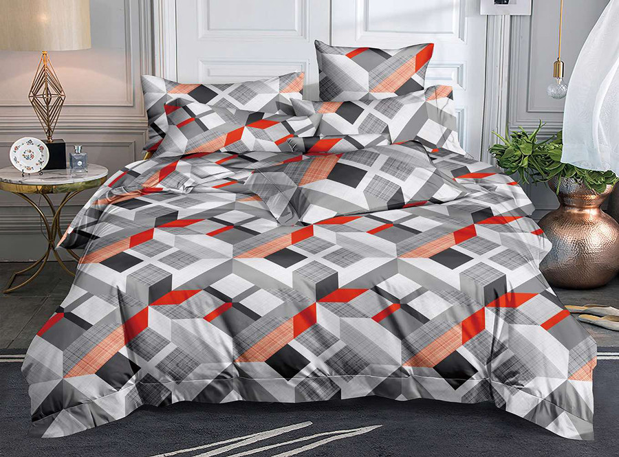 Сімейний набір постільної білизни 240*220 із полікотону №208786 Черешенька™