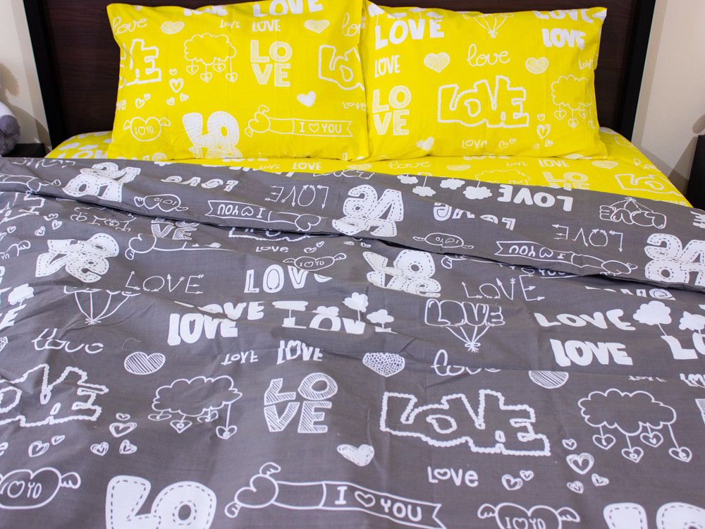 Євро-максі набір постільної білизни 200*220 із Бязі "Gold" №1572079AB Черешенка™