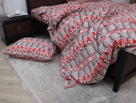 Евро макси набор постельного белья 200*220 из Фланели №95328 Черешенка™