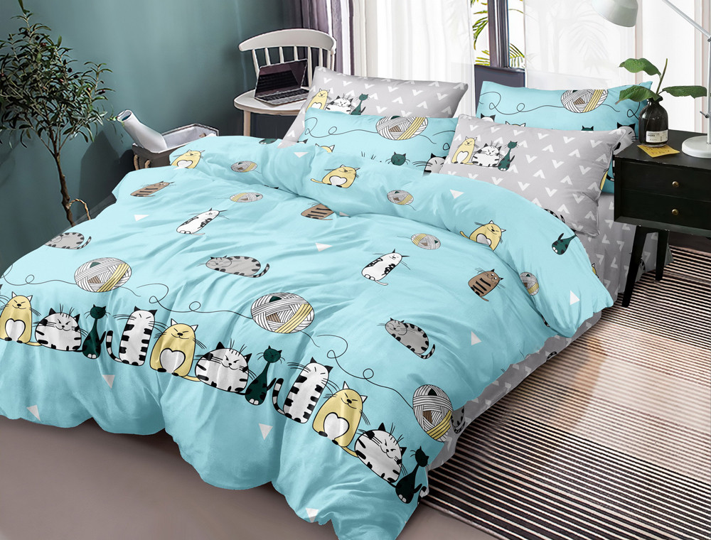 Евро макси набор постельного белья 200*220 из Бязи "Gold" №151469AB Черешенка™