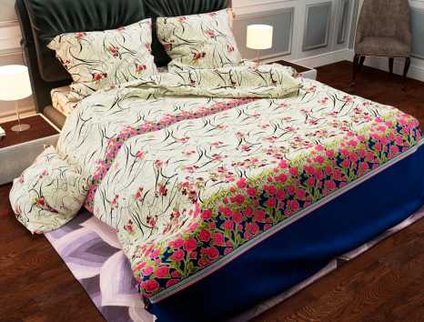 Ткань для постельного белья Бязь "Gold" Lux GL811 (A+B) - (50м+50м)