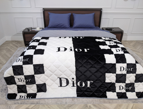 Євро флісове стьобане покривало №55015