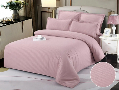 Евро макси набор постельного белья 200*230 из Страйп Сатина D-04