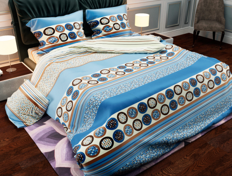 Тканина для постільної білизни Бязь "Gold" Lux GL873