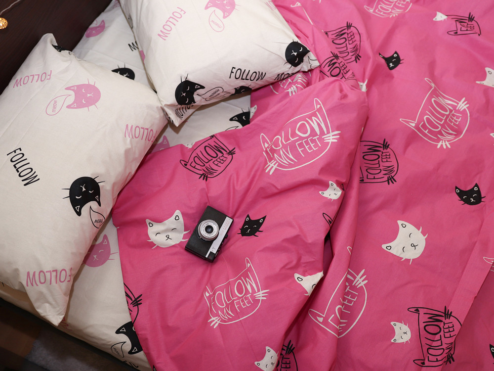 Сімейний набір постільної білизни із Бязі "Gold" №151466AB Черешенка™