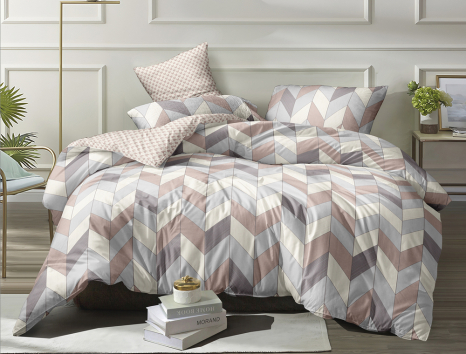 Полуторний набір постільної білизни 150*220 із Ранфорсу №18681AB Черешенка™