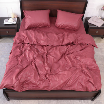 Семейный набор постельного белья 240*220 из микрофибры в полоску №2060014 Черешенка™