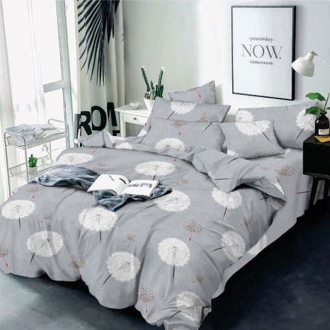 Тканина для постільної білизни Бязь "Gold" Lux GL1596grey