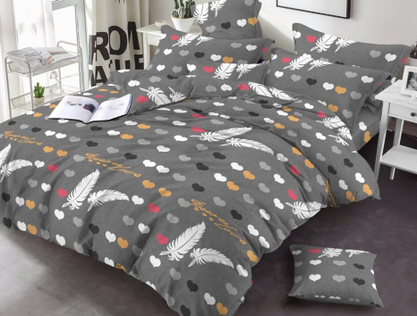 Двоспальний набір постільної білизни 180*220 із полікотону №200351 Черешенька™