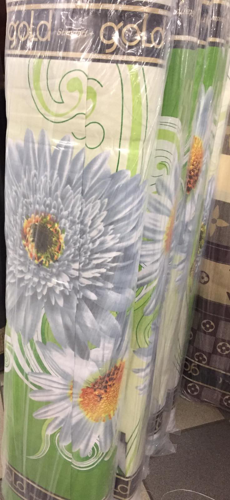 Ткань для постельного белья Бязь "Gold" Lux "Весенний букет" GL129