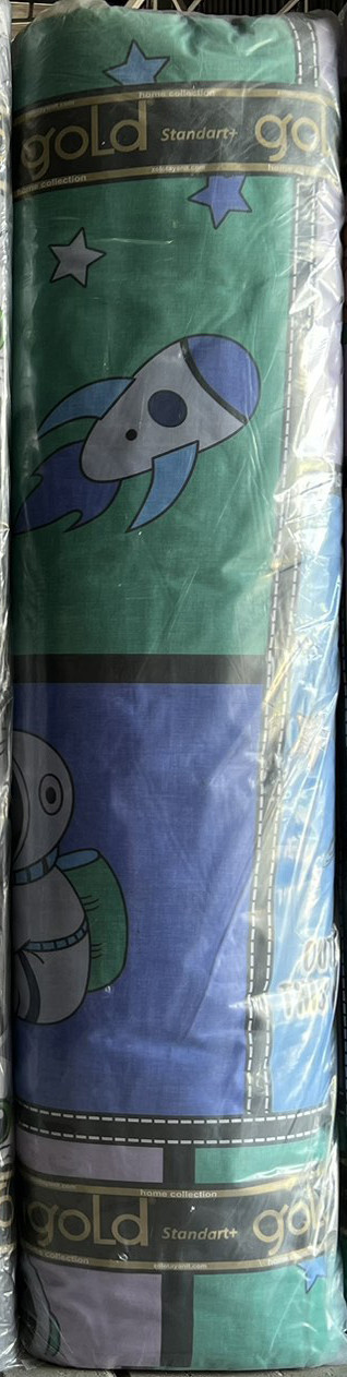 Тканина для постільної білизни Бязь "Gold" Lux дитяча GLB301blue