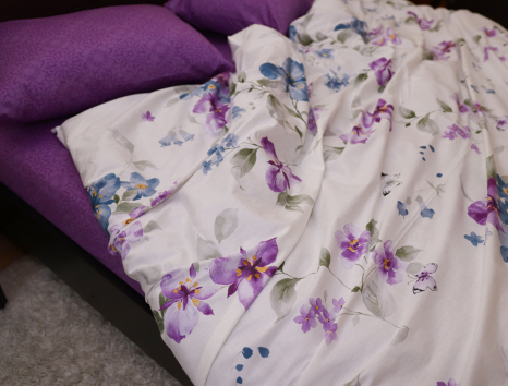 Сімейний набір постільної білизни із Сатину №026AB Черешенка™