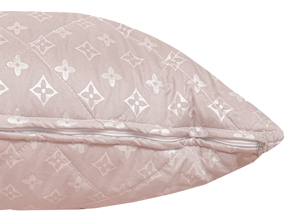 Подушка стьобана на блискавці 70*70 мікрофібра/холлофайбер №7070-1