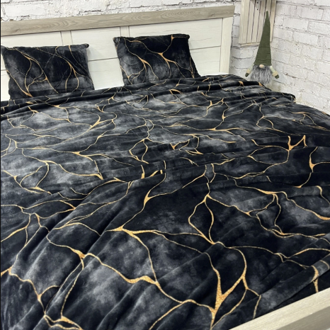 Двуспальный флисовый плед №33989