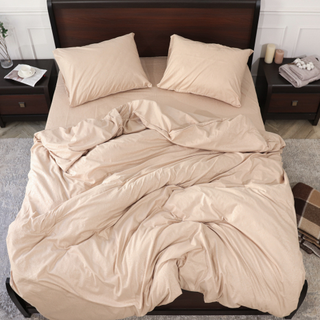 Євро набір постільної білизни 200*220 із мікрофібри №202310 Черешенька™