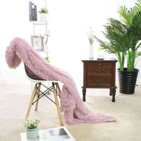 Євро-максі покривало-плед "травка" (240*220) - пудра