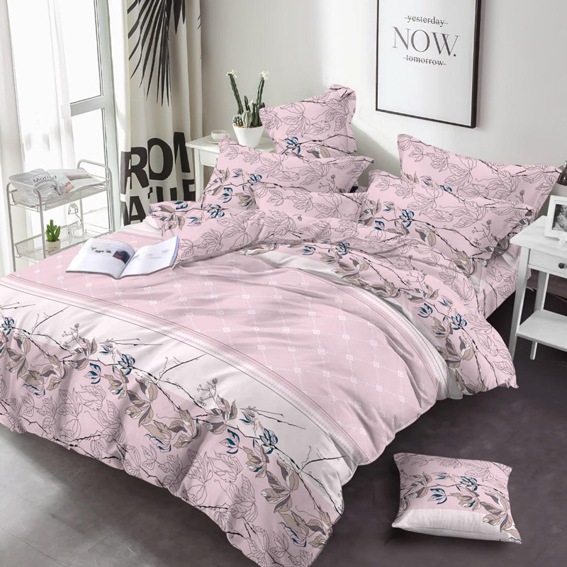 Ткань для постельного белья Бязь "Gold" Lux GL3557pink