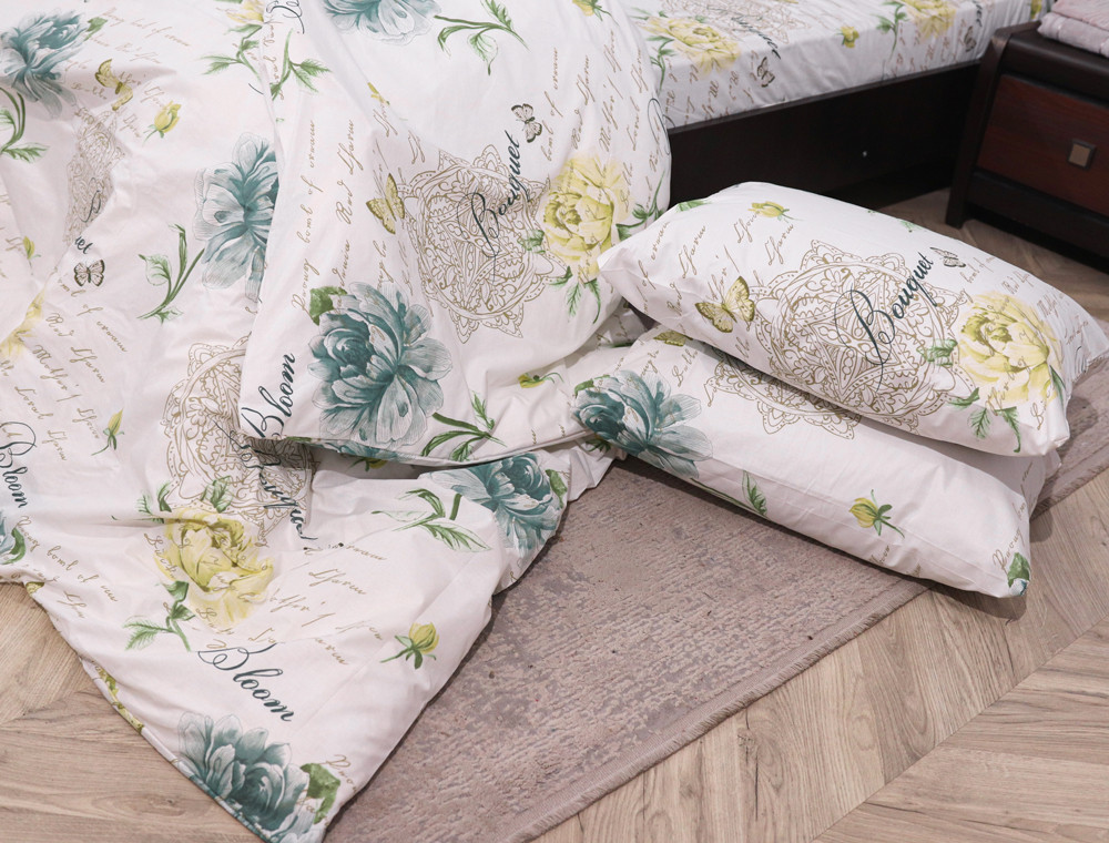 Полуторный набор постельного белья 150*220 из Бязи "Gold" №151221 Черешенка™