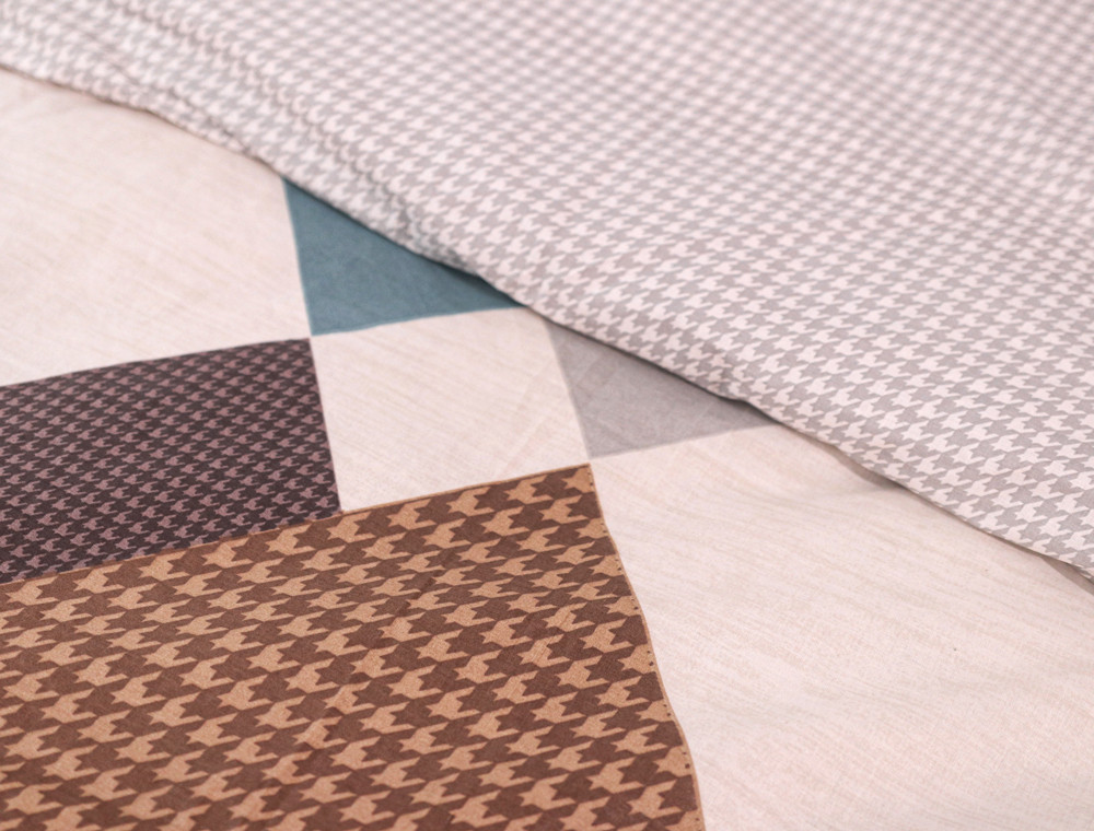 Полуторний набір постільної білизни 150*220 із Бязі "Gold" №150250АВ Черешенька™