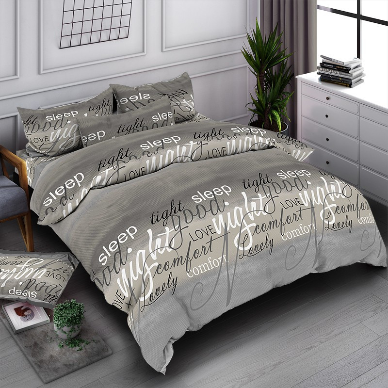 Ткань для постельного белья Бязь "Gold" Lux GL7797grey