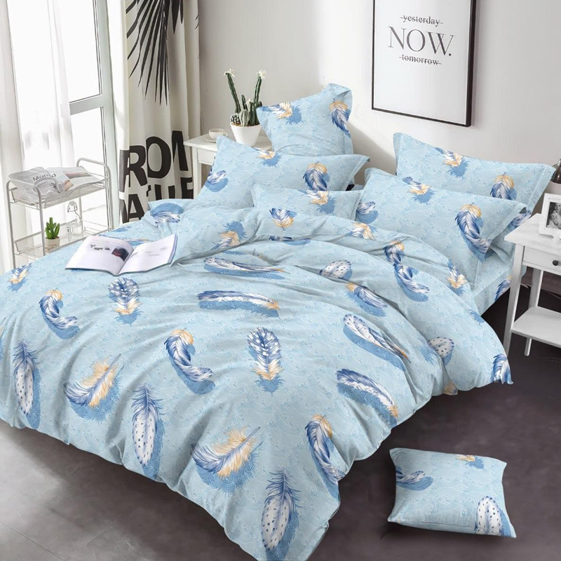 Ткань для постельного белья Бязь "Gold" Lux GL3543blue