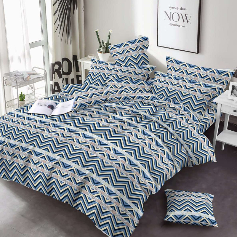 Ткань для постельного белья Бязь "Gold" Lux GL3532blue