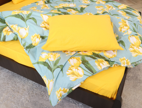 Евро макси набор постельного белья 200*220 из Бязи "Gold" №151005AB Черешенка™