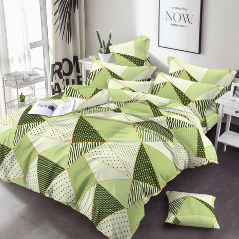 Ткань для постельного белья Бязь "Gold" Lux GL3546green