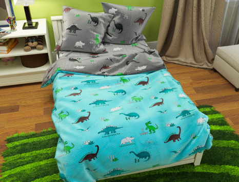 Полуторный набор постельного белья 150*220 из Бязи "Gold" №617898AB Черешенка™