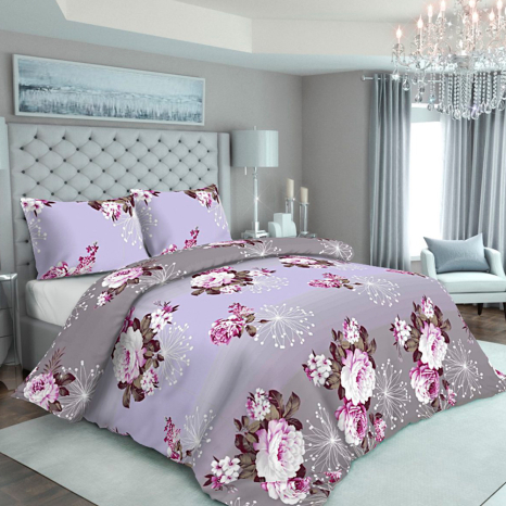 Полуторний набір постільної білизни 150*220 із полікотону №200182 Черешенька™