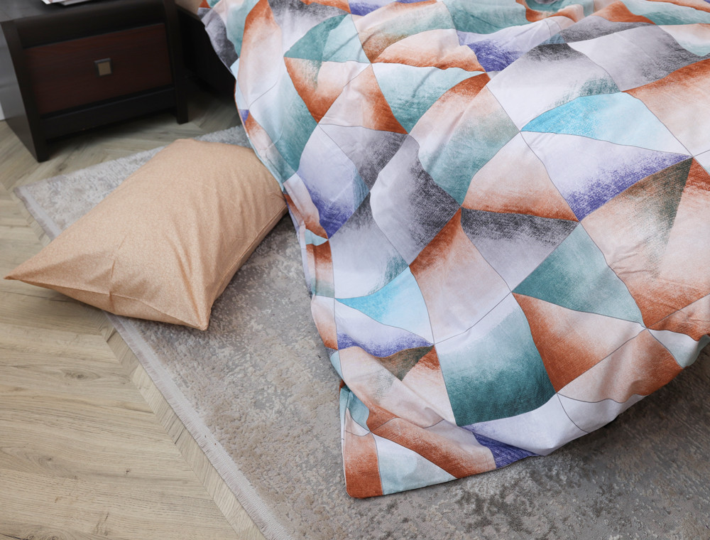 Євро-максі набір постільної білизни 200*220 із Бязі "Gold" №154527AB Черешенка™