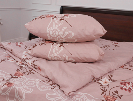 Полуторный набор постельного белья 150*220 из Бязи "Gold" №153115 Черешенка™