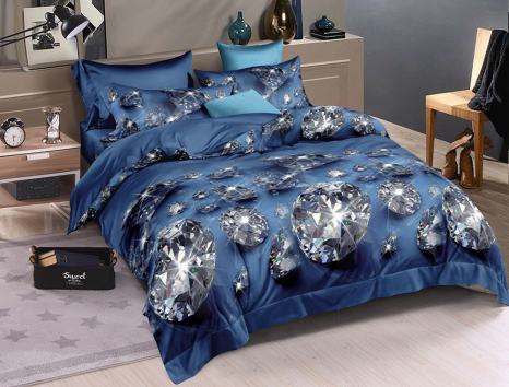 Сімейний набір постільної білизни 240*220 із полікотону №203343 Черешенька™