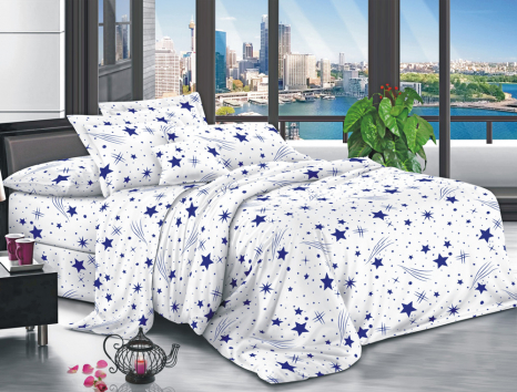 Сімейний набір постільної білизни 240*220 із полікотону №204728 Черешенька™