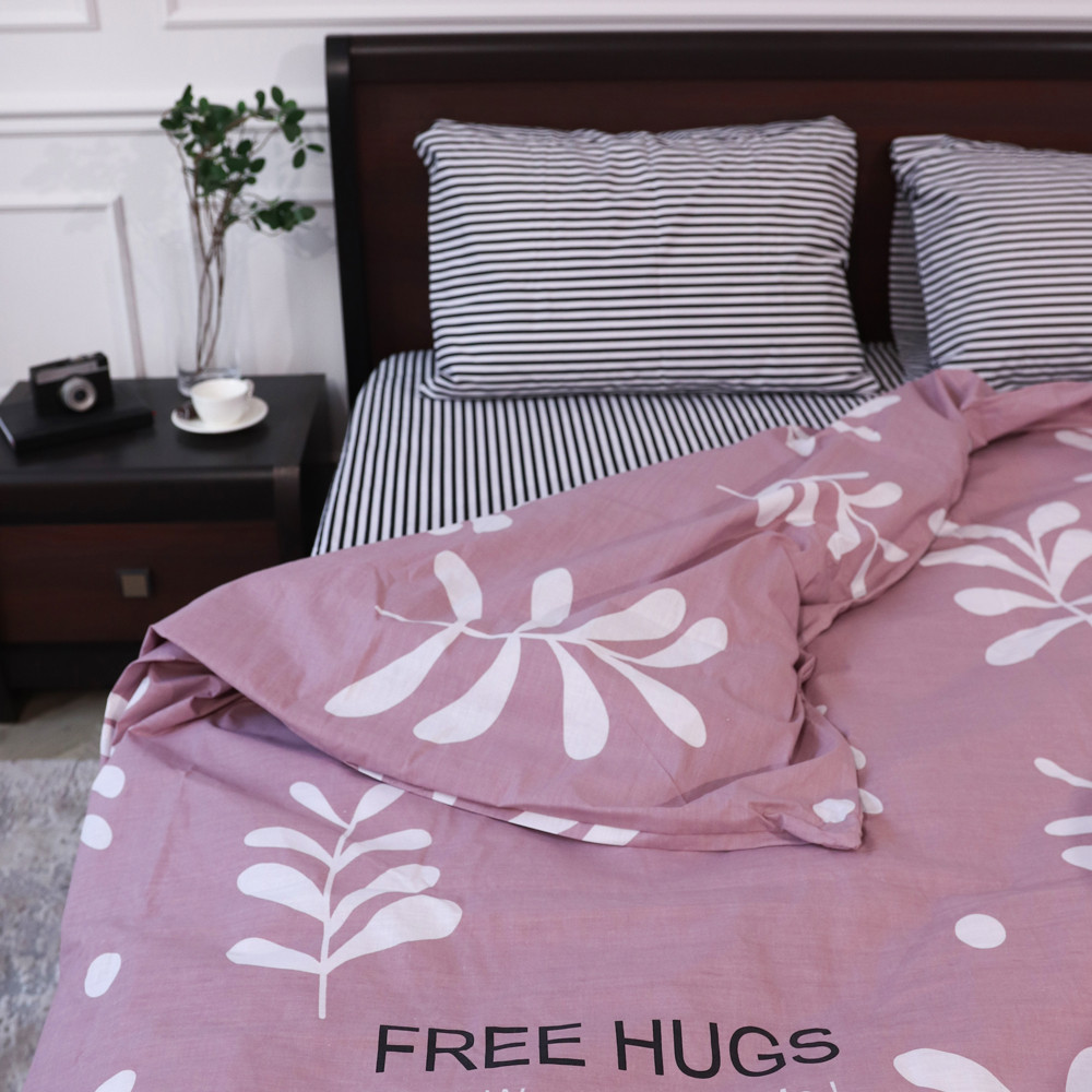 Євро-максі набір постільної білизни 200*220 із Бязі "Gold" №15148AB Черешенка™