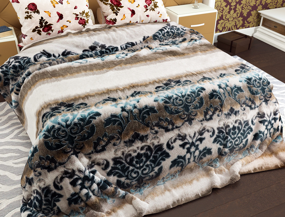 Полуторний флісовий плед №33787