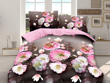 Ткань для постельного белья Сатин S-77-8A (60м)