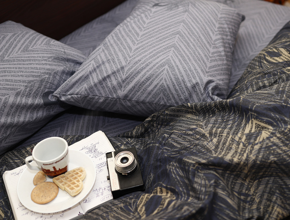 Полуторный набор постельного белья 150*220 из Бязи "Gold" №151310AB Черешенка™