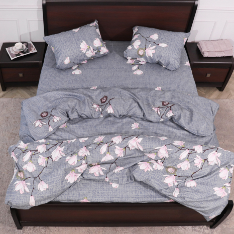 Полуторний набір постільної білизни 150*220 із полікотону №207111 Черешенька™