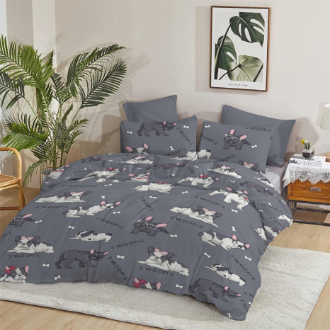 Ткань для постельного белья Бязь "Gold" Lux GL9119grey