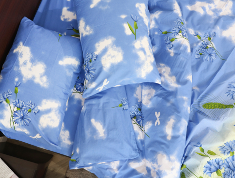 Полуторний набір постільної білизни 150*220 із Бязі "Gold" №151002 Черешенка™