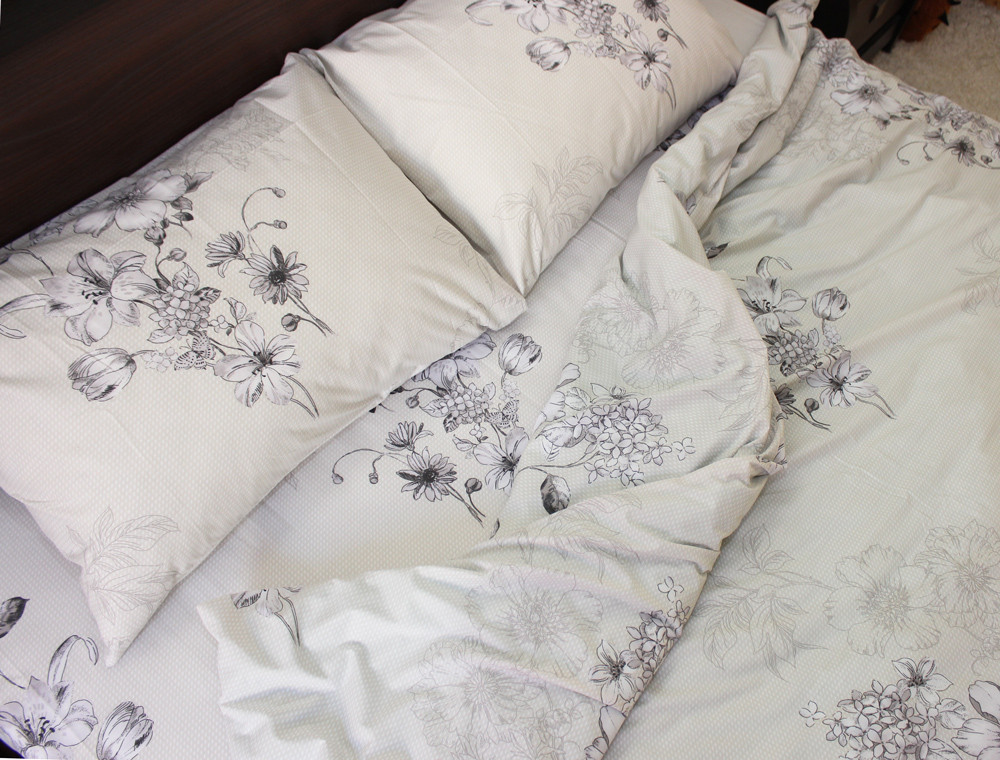 Євро-максі набір постільної білизни 200*220 із Ранфорсу №182093 Черешенка™