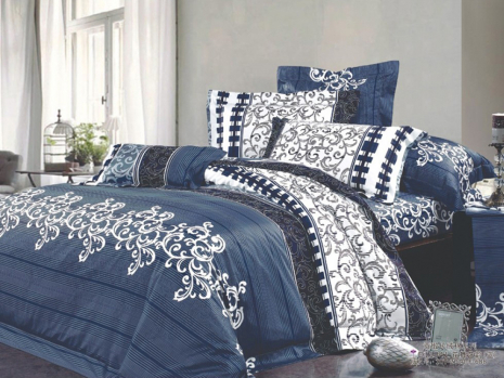 Тканина для постільної білизни Бязь "Gold" "Королівські візерунки" GLL0673